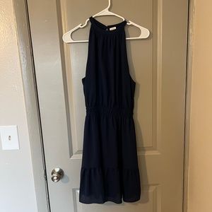 Aritzia Wilfred Effet Dress Navy